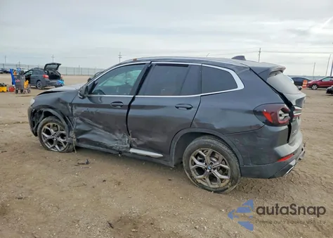 2022 BMW X3 xDrive30I из США, поврежденный, VIN 5UX53DP06N9M87328